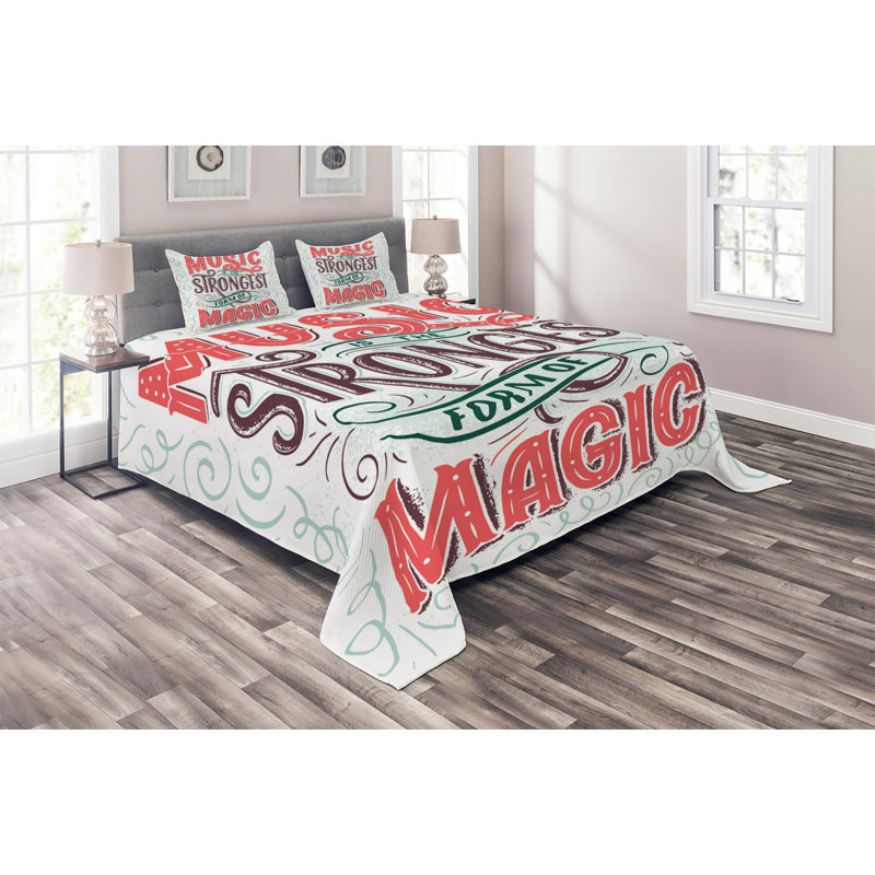 Modern & Contemporary Polyester Coverlet, King Bedspread + 2 Shams