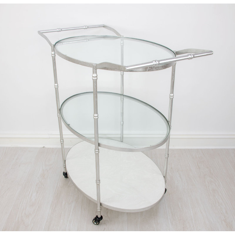 Kelly Serving Cart, Silver