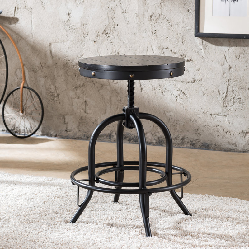 Tabouret de bar Lindaro, Noir