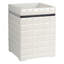 Corbeille à déchets en résine durable au design compact, idéale pour les salles de bain, les chambres et les bureaux