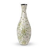 Capraia Coast Tall Floral Vase, Mother Of Pearl