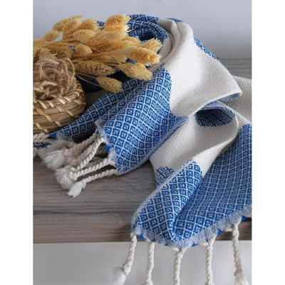 4-Pack 100% Cotton Turkish Hand Towels for Bathroom and Kitchen, 16x39 Inches