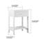 White Wood Nightstand Bed Side Table Small Night Stand with a Drawer and a Bottom Shelf