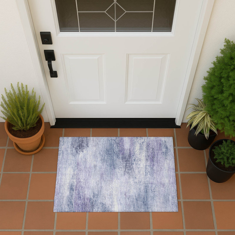 Machine Washable Indoor/Outdoor Chantille ACN2402 Abstract Rug, Rectangle 1'8" x 2'6"