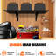 Étagère murale robuste 24 * 48 pouces, noire. 2 Pour le garage et le magasin d'alimentation. Espace de rangement copieux, capacité de charge élevée. Installation simple avec niveau de kit de montage. Vis fines