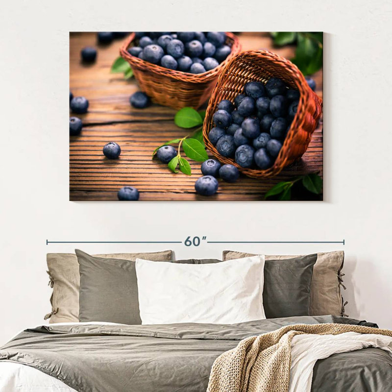 Yarlin Blueberries, 34" H x 51" W