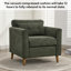 Chaise d'appoint rembourrée avec coussin Carlaya-407204197