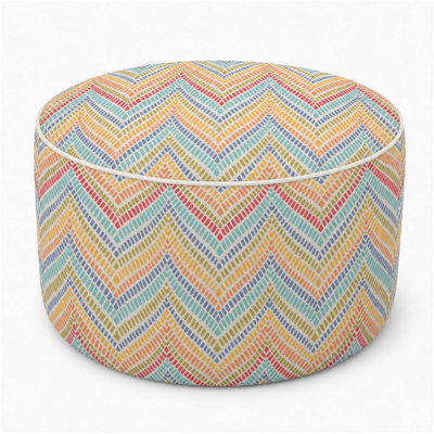 Repose-pieds d'extérieur gonflable de 21 x 21 x 9 pouces, résistant à la décoloration et repose-pieds de patio portatif avec poignée de transport pour le jardin, le camping et l'intérieur