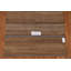 Tapis brun rayé en laine tissé à plat à la main et rectangulaire 4 pi 2 po x 5 pi 6 po