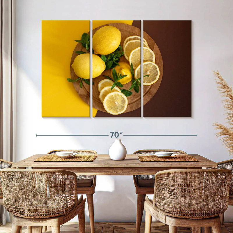 Yarlin Lemon Fruit Board, 42" H x 65" W