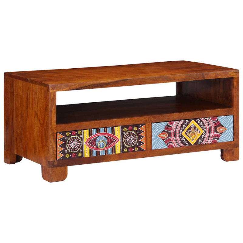 Solid Wood Coffee Table with Storage