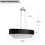 Luminaire suspendu en acier 8 lumières Kathalia