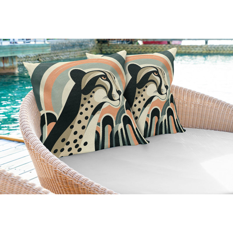 Fabric Reversible Throw Pillow, 16"H x 36"W, Rectangle