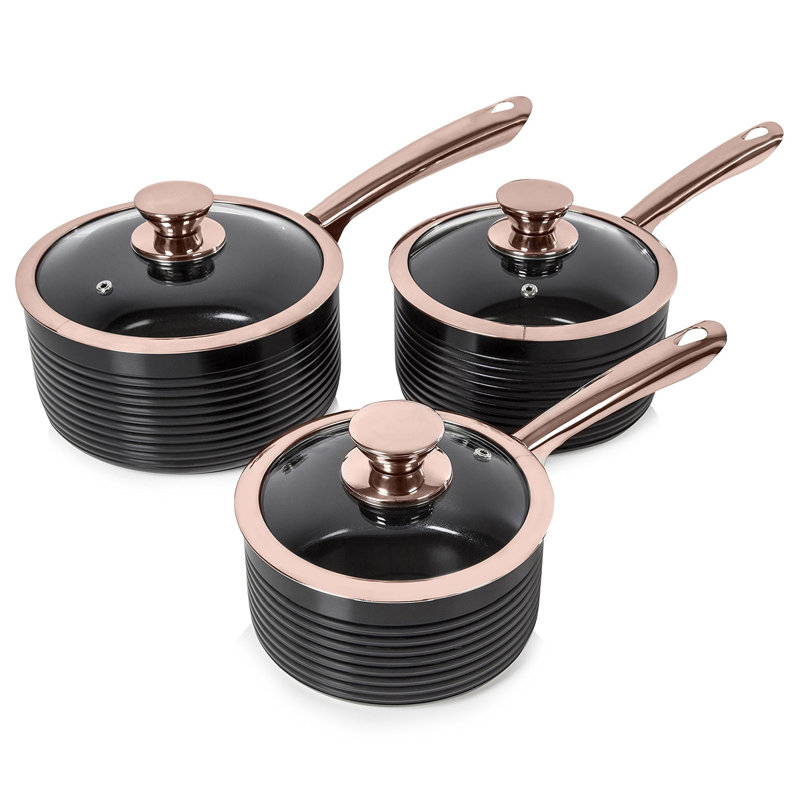 Stefon 3 - Piece Aluminum Cookware Set