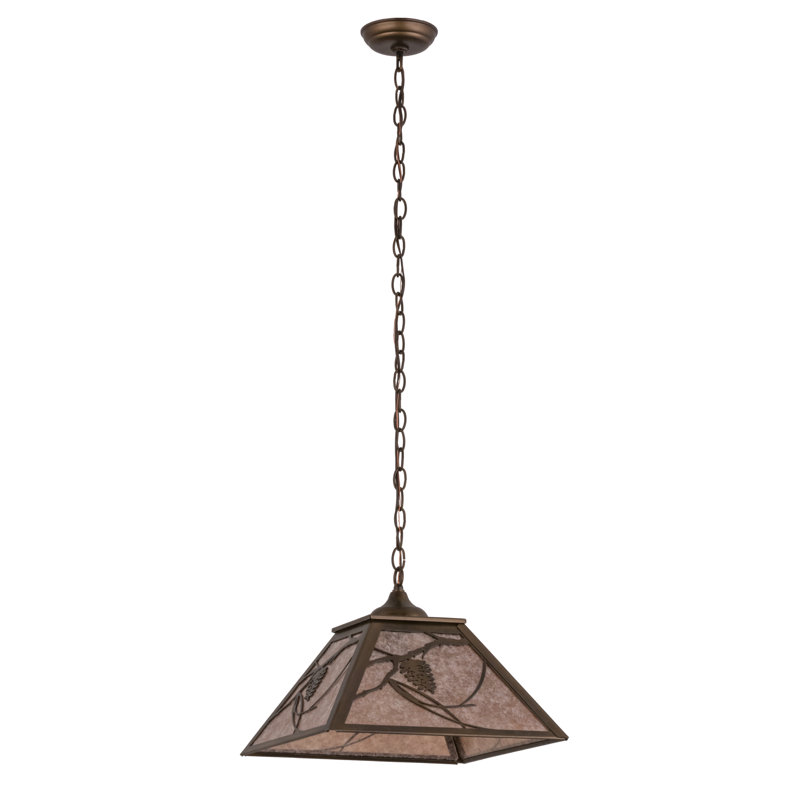 Rustic Lodge 2 - Light Pendant, Antique Copper, Silver