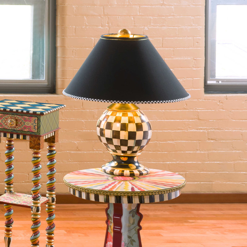 Courtly Check® Ceramic Globe Lamp