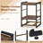Nightstand Industrial Bedside Table w/ Open Storage Shelf & Fabric Drawer-786928937