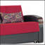 Causeuse convertible rembourrée avec rangement, rouge-1202235214
