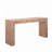 Rustic Wood Console Table with Natural Log Accent
