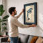 Leaping Dolphin Coastal - Framed Print-1197418166-1197418165