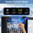 17.32'' W  3.2 Cu.ft Beverage Refrigerator, Holds 130 Cans or 20 Bottles, Stainless Steel Frame, Touch Control, 32-61℉, <38dB-87444567