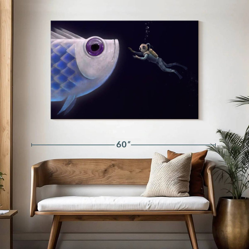 Kelan Deep Sea Fish Encounter, 32" H x 48" W