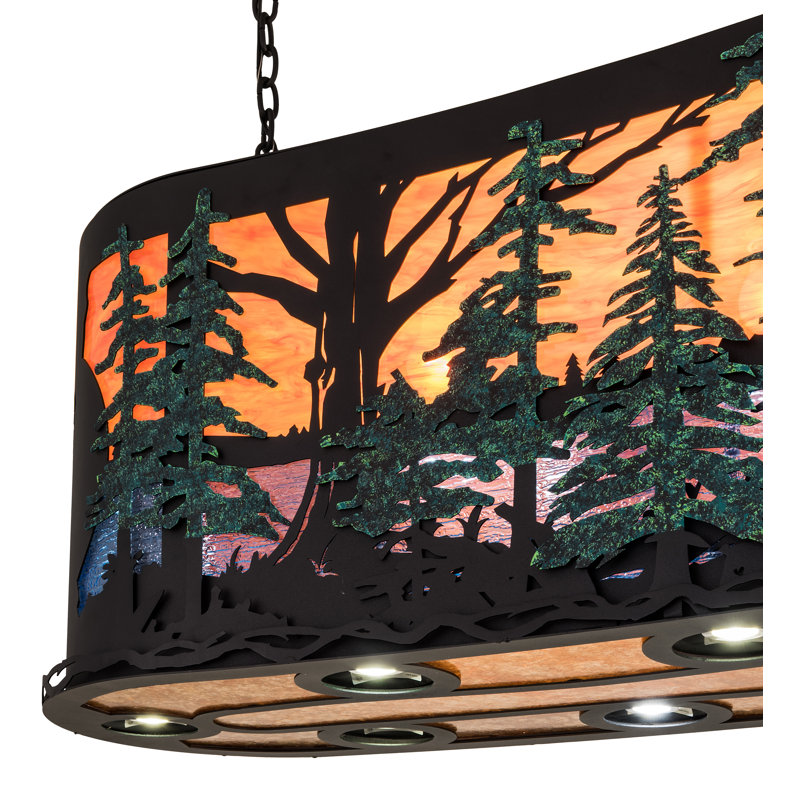 Luminaire suspendu noir texturé 12 lumières Bola Landscape, Scenes
