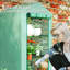 Outsunny 3 Tier Mini Greenhouse Roll Up Door 69L x 49W x 125H cm Green