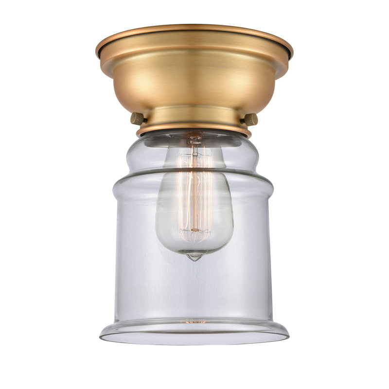 Plafonnier encastré 1 lumière 6,25 "Heim, DEL, Transparent
