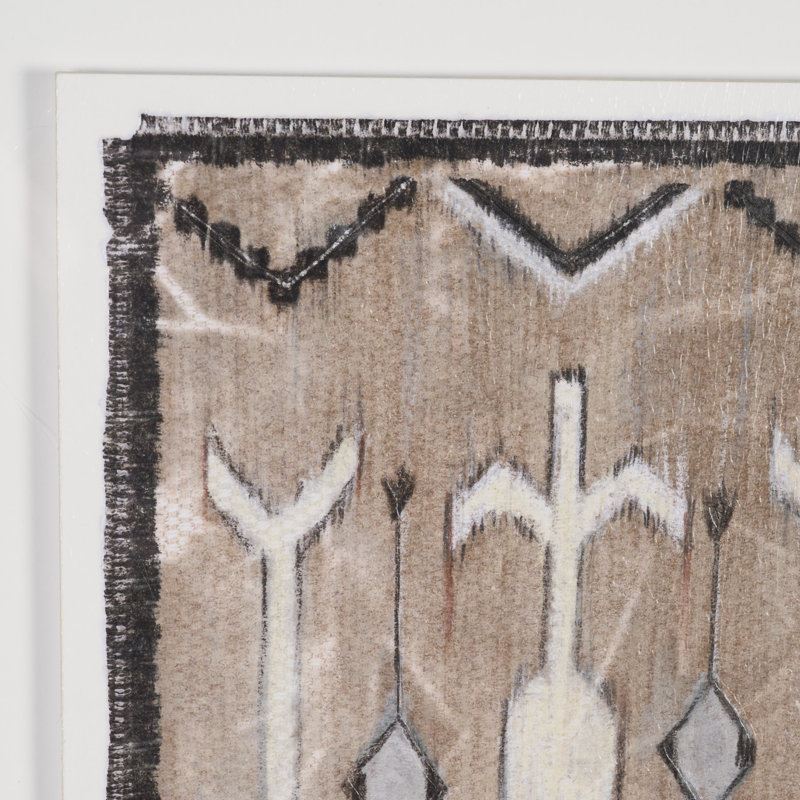 Tapis Mariliz par Chad Warren, reproduction sous verre encadrée à la main