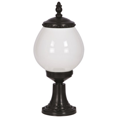 Lampe murale d'extérieur, noir et blanc, 17,7 po x 9,8 po | Corps en ABS durable, capuchon en acrylique, douille E27 de 40 W maximum | IP65 imperméable, idéal pour un décor traditionnel et industriel, éclairage de style américain nostalgique