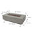 Madison 17'' H x 60'' L Travertine Outdoor Fire Pit Table - Includes Lava Rocks & Cover-1176393097-1176393099