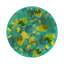 Sous-verres ronds en cuir paon Fallen Leaves-119015047