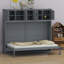 Lit escamotable mural avec armoires de rangement-586750295