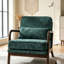 Méridienne moderne simple rembourrée avec accoudoirs courbés et coussin lombaire-584243909