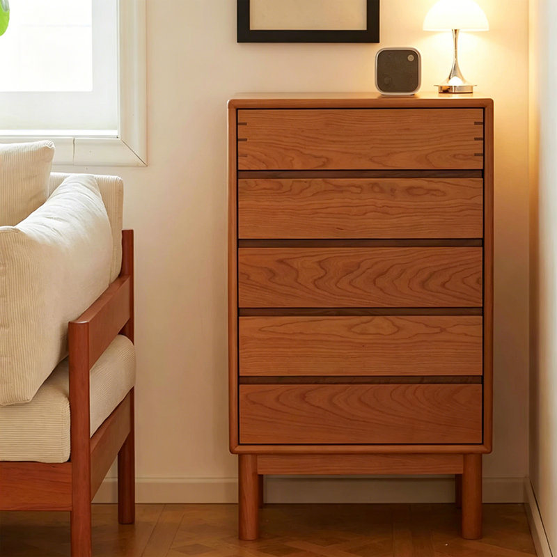Commode d'appoint multifonctionnelle à rainures