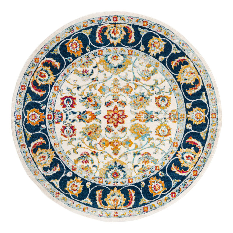 Arenas Oriental Indoor Rug, Round 7'