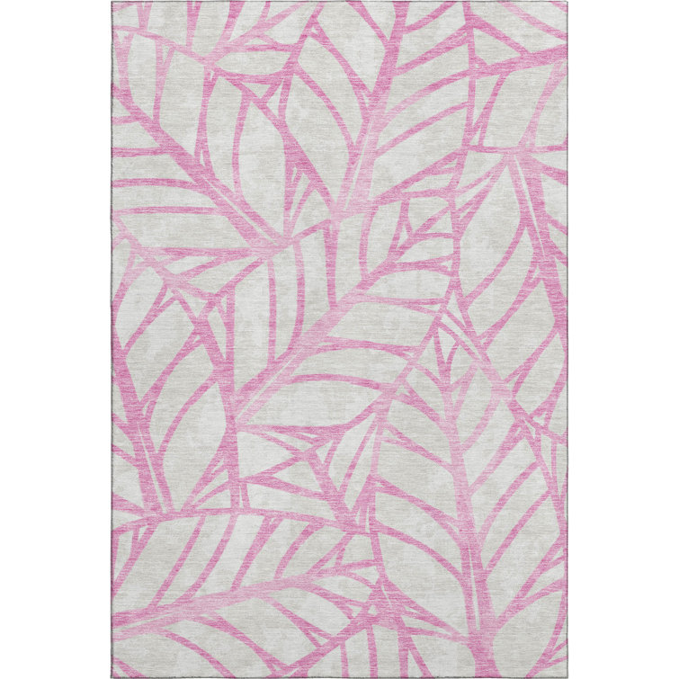 Premium Machine Washable Lisse Pink Rug