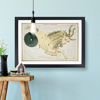Astronomical Zodiac Chart Of The Capricorn - Single Picture Frame Painting
