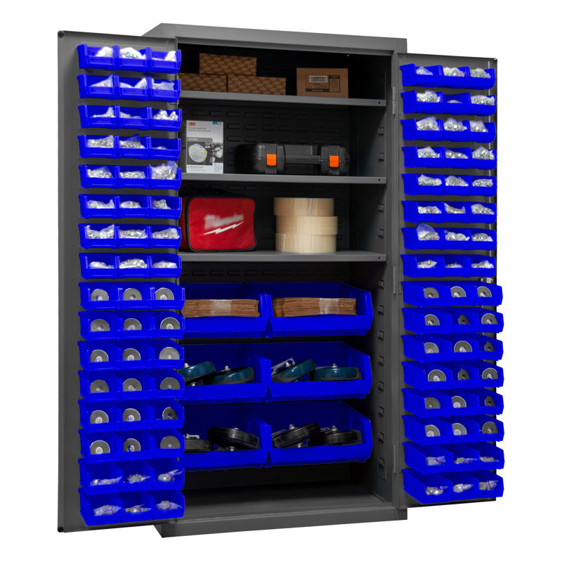Lacerta Single Storage Cabinet ( 72'' H x 36.13'' W x 24.25'' D), Blue