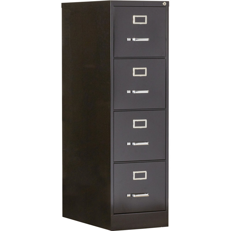 Kane 15'' Wide 4 -Drawer Steel File Cabinet, Black