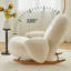 Chaise berçante de style crème Casual