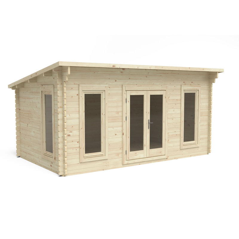 Elmley 17 x 11 Ft. Tongue & Groove Log Cabin, No