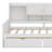 Wooden L-Shape Daybed With Storage Cabinets And Two Storage Drawers, Multi-Functional Bed With Study Desk And Built-In Bookshelf-1388637490-1388637489