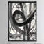 «Black and White Minimalistic Peinture», reproduction sur toile encadrée-48299210-48299212