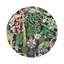 Sous-verres ronds en cuir noir Sabi Jungle-119015294