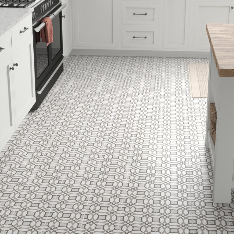 Tuile de champ en porcelaine 8 po x 8 po Encausto