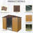 8Ft X 4Ft Metal Storage Shed With Air Flow Function - Coffee For Backyard Weather- Patio Area-122098417