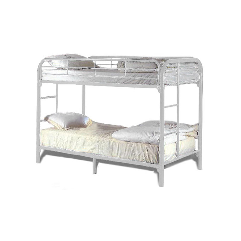 Kids Twin Bunk Bed, White