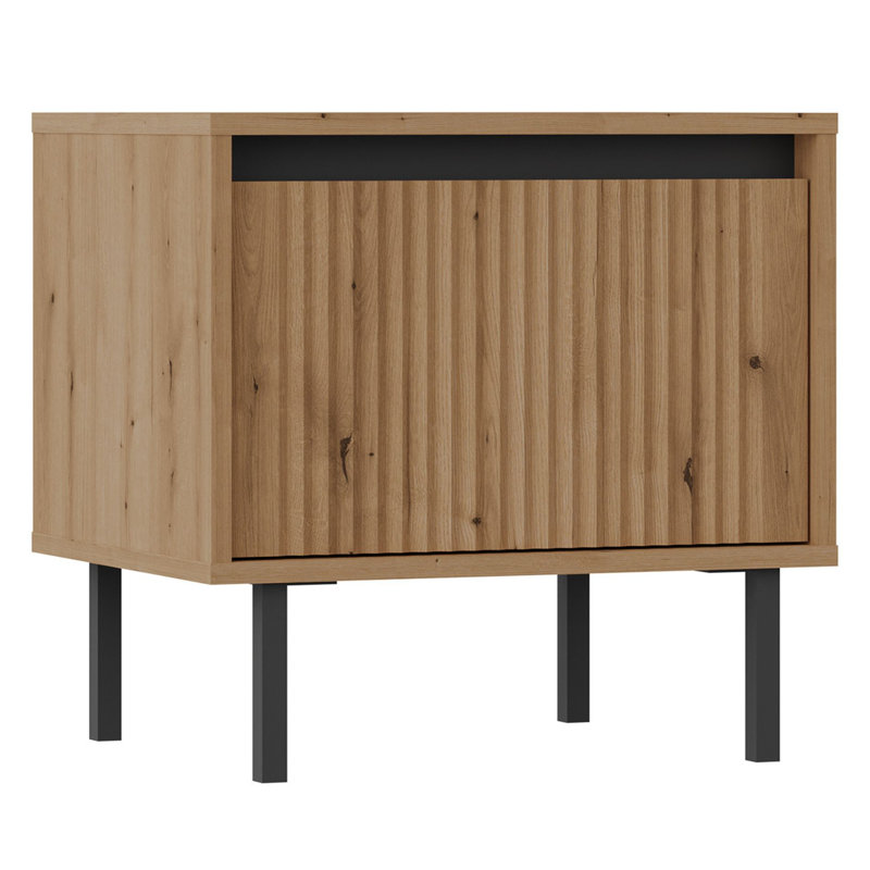 51.8cm W Manufactured Wood Bedside Table